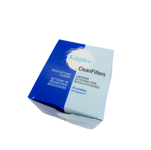 [onl134231] Nettoyant de résines pour adoucisseurs CLEANFILTERS (20 X 20G)
